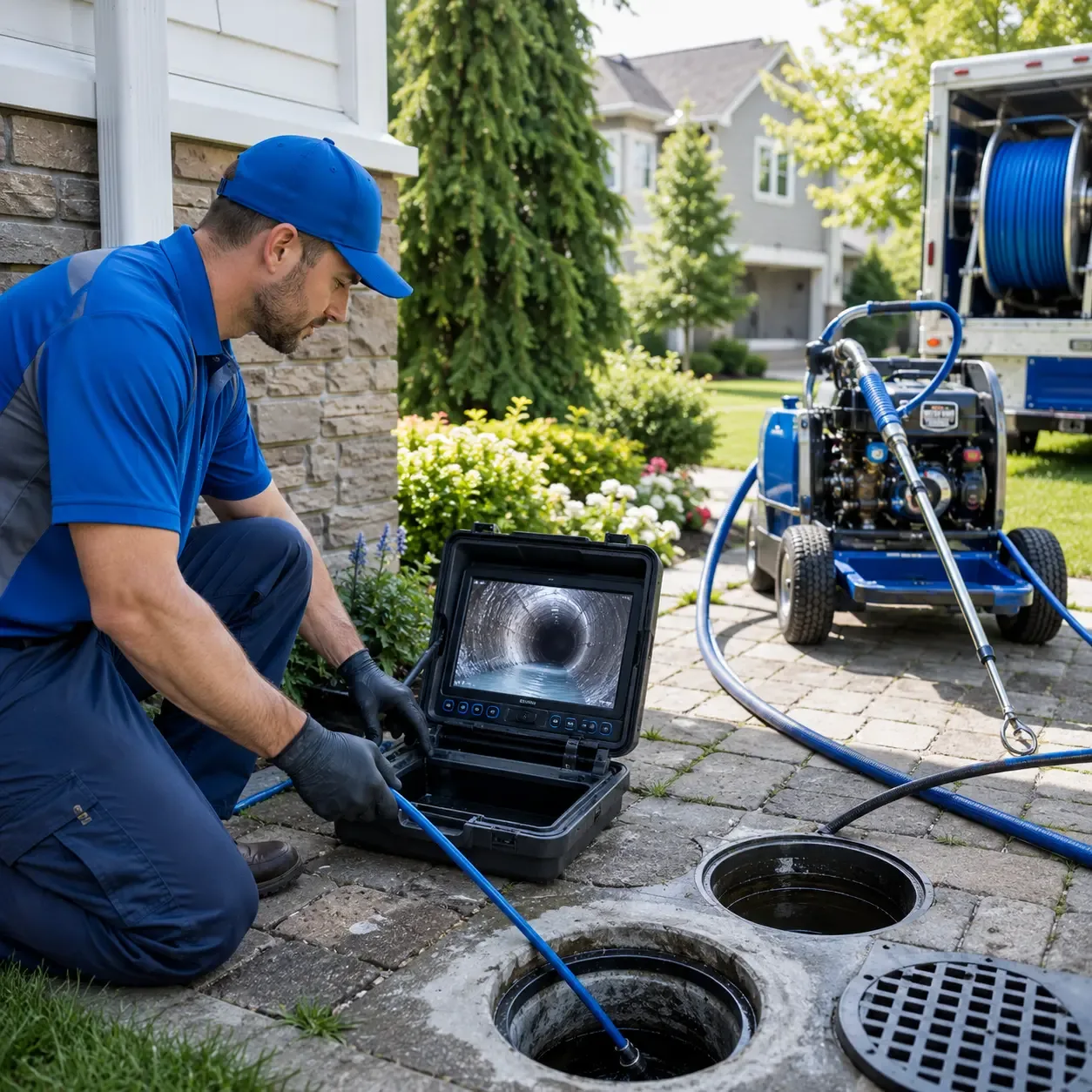 Outdoor drain cleaning professionals serving Central, LA